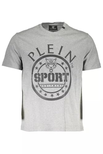 PLEIN SPORT T-SHIRT MANICHE CORTE UOMO GRIGIO von PLEIN SPORT