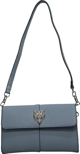 PLEIN SPORT Unisex Clutch ZOE Handtasche, Light Blue von PLEIN SPORT