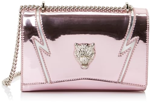 PLEIN SPORT Unisex Flap Shoulder Heidi Handbag, Rosa von PLEIN SPORT