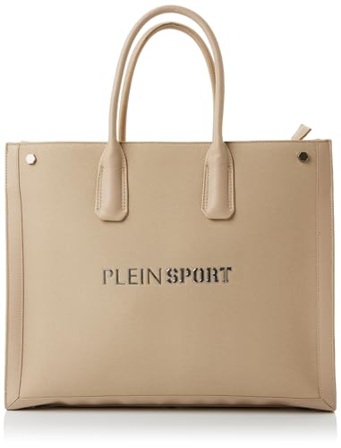 PLEIN SPORT Unisex Large Tote Causeway Handtasche, Sand von PLEIN SPORT