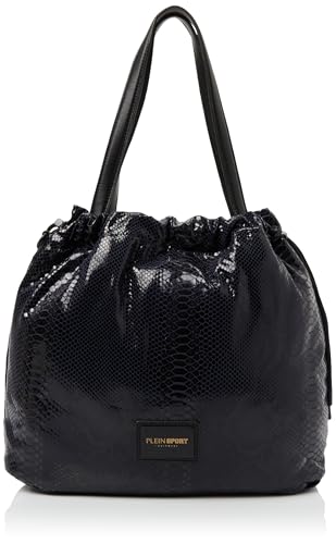 PLEIN SPORT Unisex Vertical Tote April Handbag, Marineblau von PLEIN SPORT