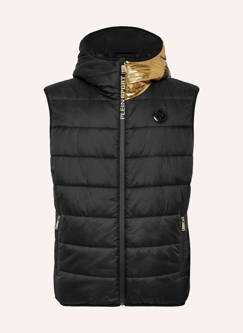 Plein Sport Kurze Weste Scratch schwarz Plein Sport Kurze Weste Scratch schwarz von PLEIN SPORT