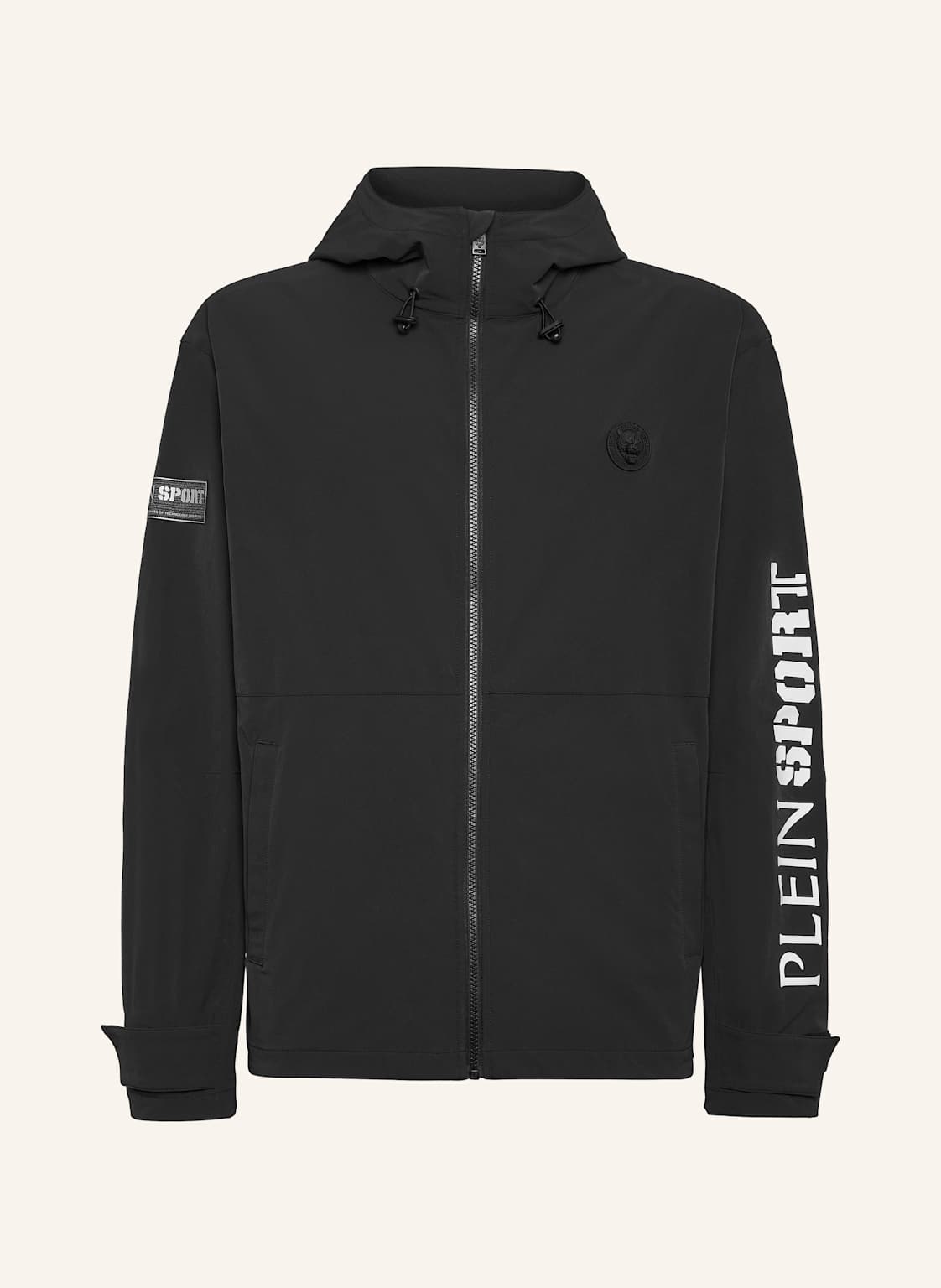 Plein Sport Windbreaker Scratch schwarz von PLEIN SPORT