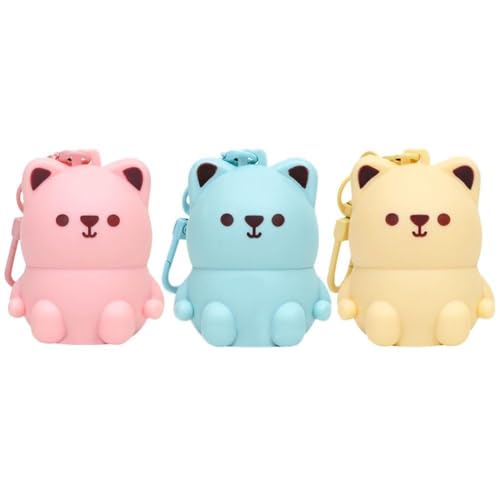 1PC Nette Bär Lip Balm für kinder Befeuchtet Verbessert Lip Linien Primer Trockenheit Obst Duft g3X8 Gegen Lip Balm Sch von PLGEBR