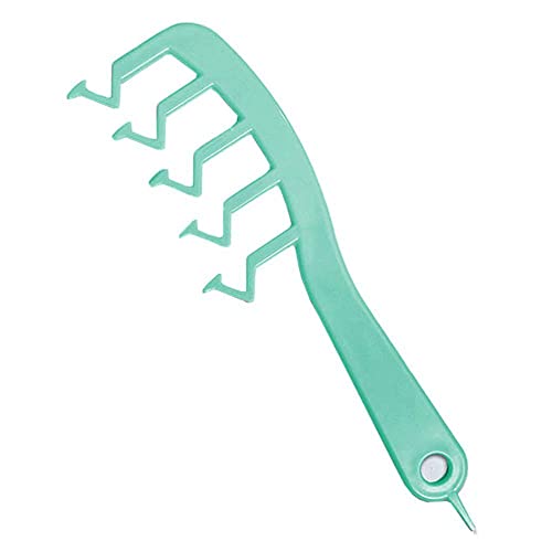 PLGEBR Curly Bangs Styling Puff Friseurkamm Z-Form Haarschlitz Kamm Salon Haarstyling Barbier Werkzeug für Mädchen Zuhause von PLGEBR