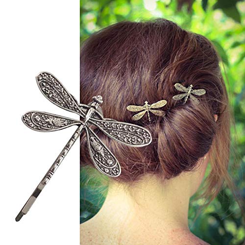 Haarnadel mit Libellen-Motiv, antik, silberfarben, für Hochzeiten, Retro-Stil, Haarschmuck von PLGEBR