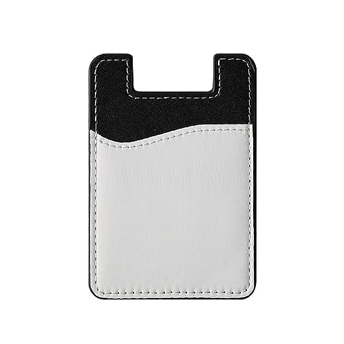 PLGEBR Tragbare Frauen Männer Telefon Klebstoff PU Brieftasche Karte Fall Geeignet für Kredit Mode Karte ID Aufkleber Halter Fall Tasche von PLGEBR