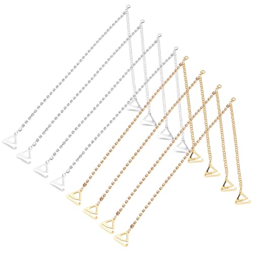 PLIGREAT 4 Paar BH Schultergurte Mit Kristallen Strass Dekorative Kleider BH Kette Verstellbare Schultergurte Für Frauen Hochzeit Verlobung Kleid Schmuck 2 Farben von PLIGREAT