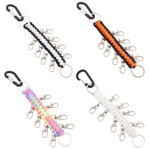 PLIGREAT 4 Stück Cheer Schleife Halter Cheerleaders Bögen Hanger Mädchen Cheer Bögen Organizer Schlüsselanhänger für High School College Sport Team Cheerleaders Zubehör von PLIGREAT