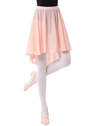 Damen Ballett Wickelrock Tanz Rock Chiffon Ballettrock Tanzröcke Sheer Wickelrock Ballett Tanz Dancewear von PLIKSUVER