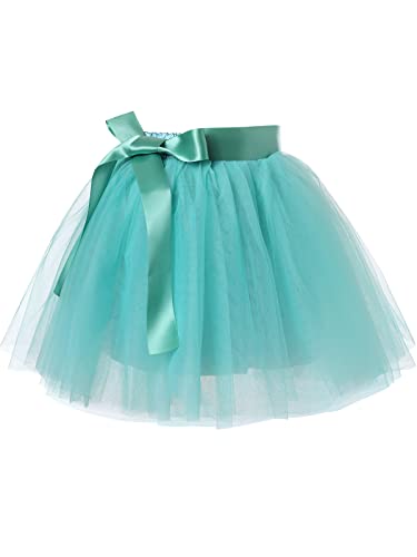 Tüllrock Kinder Tütü Rock Ballettrock Minirock Tanzkleid 7 Lagen Petticoat Ballettkleid für Partys Tanzen Kostüme Fasching Halloween 2-8 Jahre von PLIKSUVER