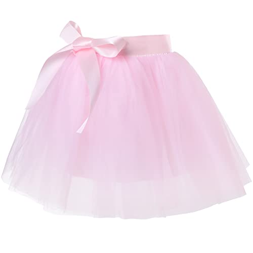 Tüllrock Kinder Tütü Rock Ballettrock Minirock Tanzkleid 7 Lagen Petticoat Ballettkleid für Partys Tanzen Kostüme Fasching Halloween 2-8 Jahre von PLIKSUVER