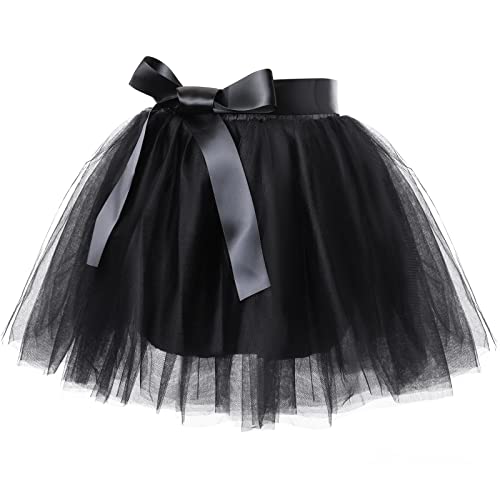 Tüllrock Kinder Tütü Rock Ballettrock Minirock Tanzkleid 7 Lagen Petticoat Ballettkleid für Partys Tanzen Kostüme Fasching Halloween 2-8 Jahre von PLIKSUVER