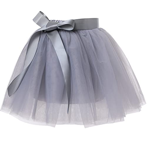 Tüllrock Kinder Tütü Rock Ballettrock Minirock Tanzkleid 7 Lagen Petticoat Ballettkleid für Partys Tanzen Kostüme Fasching Halloween 2-8 Jahre von PLIKSUVER