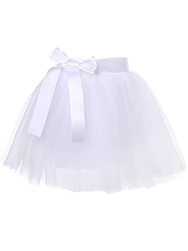 Tüllrock Kinder Tütü Rock Ballettrock Minirock Tanzkleid 7 Lagen Petticoat Ballettkleid für Partys Tanzen Kostüme Fasching Halloween 2-8 Jahre von PLIKSUVER