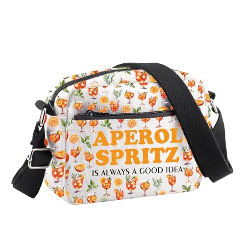 PLITI Aperol Spritz Geschenk Cocktail Liebhaber Geschenk Aperol Spritz Is Always A Good Idea Crossbody Bag Cocktail Party Supplies Geschenke, Aperol Spritz Cbu, 24.5*8*18 cm von PLITI