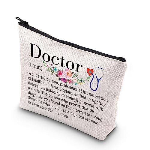 PLITI Arzt Geschenk für Frauen Arzt Definition Make-up Tasche Arzt Dankeschön Geschenk Doktor Abschluss Geschenk Arzt Ruhestand Geschenk, Doktor Substantiv U, modisch von PLITI