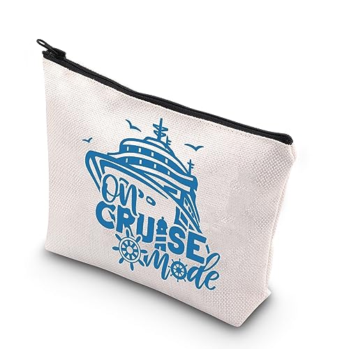 PLITI Cruise Makeup Bag On Cruise Mode Cruise Trip Gift Cruise Lover Girls Trip Gift Girls Weekend Cosmetic Bag, Kreuzfahrt Modeu, modisch von PLITI