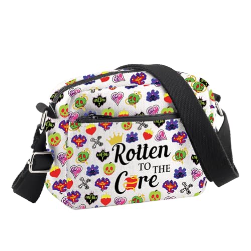 PLITI Descendants Geschenk Descendants Fan Geschenk Rotten To The Core Crossbody Bag Evil Queen Fan Geschenk Giftflaschen Hexe Geschenk, Rotten to Core Cbu, 24.5*8*18 cm von PLITI