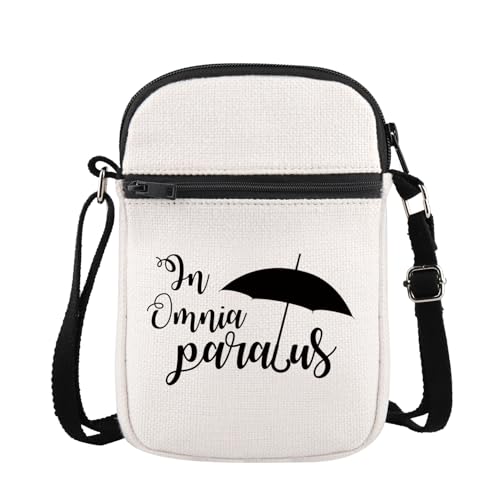 PLITI Gilmore inspiriertes Geschenk Gilmore Fan Geschenk in Omnia Paratus Gilmore Crossbody Bag Gilmore TV-Show-Geschenk Luke's Dinner Geschenk, Omnia Paratus Cgu, 8.26×5.7×0.78inches von PLITI