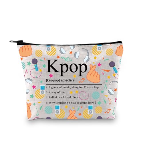 PLITI Koreanisches Drama-Geschenk für Frauen, Kpop-Liebhaber, Geschenk für koreanische Musik, Drama, K-Pop-Definition, Make-up-Tasche, Definition Kpop Adj Bagu, modisch von PLITI