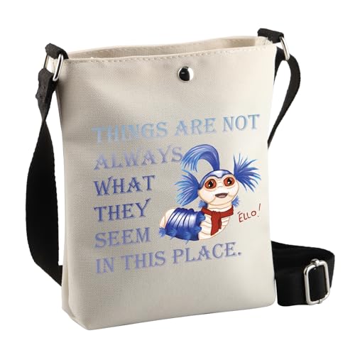 PLITI Labyrinth Gifts The Worm Quote Gifts Things Are Not Always What They Seem In This Place The Worm Fans Crossbody Bags, Seem in This Place Cbag, 8×7.5×1.8inches von PLITI