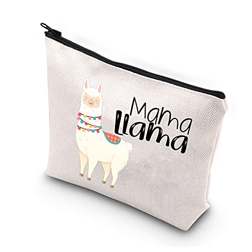 PLITI Lama Make-up-Tasche Mama Lama Reise Kosmetiktasche Etui Organizer Tasche Alpaka Muster Kosmetiktaschen, Mama Llama U von PLITI