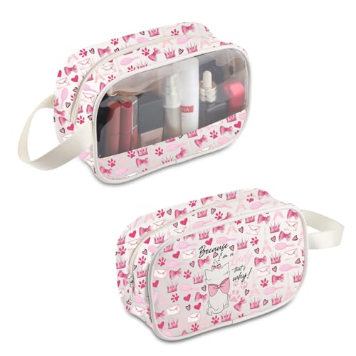PLITI Marie Cat Gift Because I'm A Lady That's Why Marie Cat Lover Make-up-Tasche Marie Damen Geschenk Magic Kingdom Geschenk, Because Lady Mb, modisch von PLITI