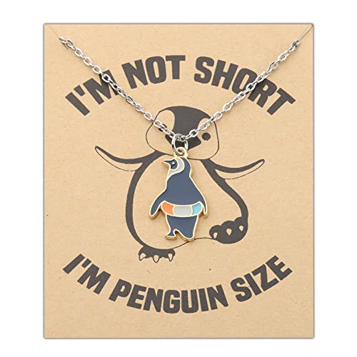 PLITI Pinguin-Geschenk, Pinguin-Liebhaber, Geschenk, Pinguin-Fans, Geschenk I'm Not Short I'm Pinguin, Halskette für Tierliebhaber, M, Edelstahl PLITI Pinguin-Geschenk, Pinguin-Liebhaber, Geschenk, Pinguin-Fans, Geschenk I'm Not Short I'm Pinguin, Halskette für Tierliebhaber, M, Edelstahl von PLITI