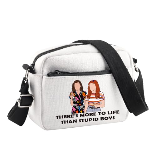 PLITI Stranger Merchandise Crossbody Bag There's More To Life Than Stupid Boys Mike Steve Eleven Dustin Max Lucas Will Gift, Stupid Boys Cbu, 24.5*8*18 cm von PLITI