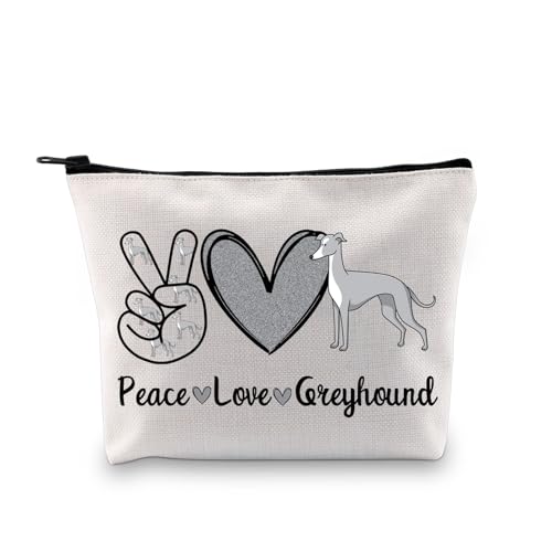 PLITI Windhund Geschenke für Frauen Windhund Hundeliebhaber Geschenk Windhund Mutter Geschenk Frieden Liebe Windhund Reisetasche, Frieden Windhund Bagu, modisch von PLITI