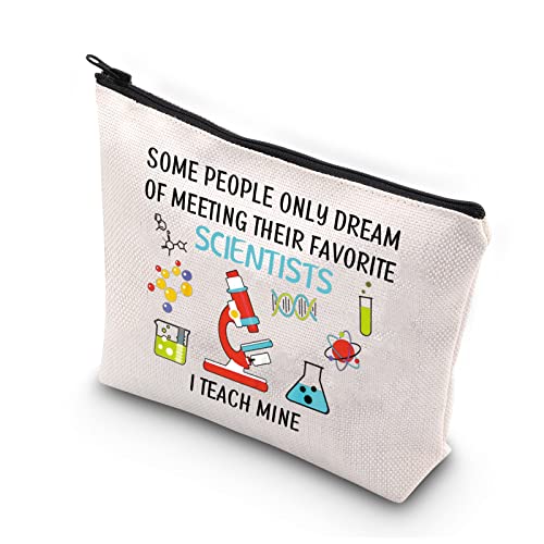 PLITI Wissenschaftlicher Lehrer Make-up-Tasche Biologie Chemie Geschenk Wissenschaft Liebhaber Geschenk Wissenschaftler Abschluss Geschenk für Wissenschaft Lehrer, Teach Scientistu von PLITI