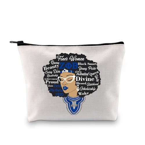 PLITI ZPB Sorority Gifts Kosmetiktasche für Damen, griechische Schwesternschaft, Geschenk für Schwestern, Schwestern, Taube, Zetapb Dove Bagu, modisch von PLITI