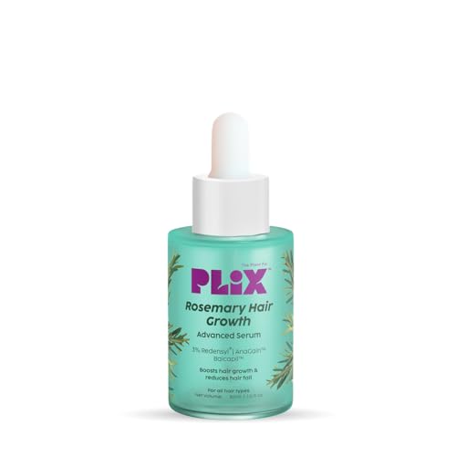 PLIX - THE PLANT FIX Rosmarin-Haarwachstumsserum mit 3% Redensyl, 4% AnaGain, 3% Baicapil, 30 ml | Stimuliert das Haarwachstum, erhöht die Haardichte & verdickt das Haar | Für Männer und Frauen von PLIX
