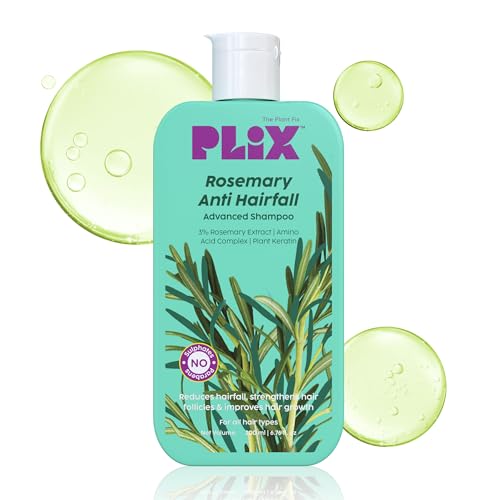 PLIX The Plant Fix Rosmarin Advanced Anti-Haarausfall-Shampoo zur Verringerung von Haarausfall und Haarbruch – 200 ml | alle Haartypen | Männer und Frauen | Sulfat- und Parabenfrei von PLIX