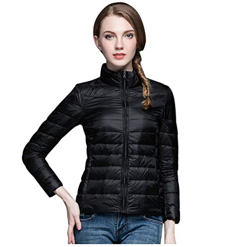 Plot Damen Steppjacke Leicht Daunenjacke Stehkragen Winter Warm Gefütterte Übergangsjacke Winterjacke Stepp Jacken von PLOT-Damen Mantel