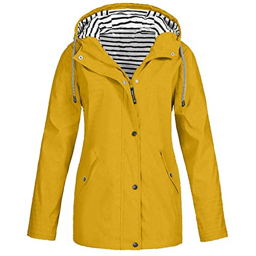 Plot Damen Windbreaker Leicht Einfarbig Slim Fit Übergangsjacke Outwear Coat Winddichte Wasserdicht Trenchcoat Herbst Winter Frauen Parka Jacken Mantel Winterparka von PLOT-Damen Mantel