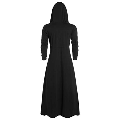 PLOT Herren Mantel Lang Gothic Steampunk Mittelalter Winterjacke Männer Vintage Smoking Trenchcoat Mit Kapuze Umhang Uniform Cosplay Kostüm Windbreaker Wintermantel PLOT Herren Mantel Lang Gothic Steampunk Mittelalter Winterjacke Männer Vintage Smoking Trenchcoat Mit Kapuze Umhang Uniform Cosplay Kostüm Windbreaker Wintermantel von PLOT-Herren Mantel