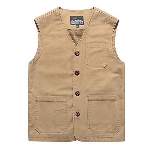 Plot Herren Weste Outdoor Warm Übergangsjacke Ärmellos Multi-Taschened Fishing Weste Freizeit Jacke Outdoor Militär Taktisch Jagd- und Angler Camping Wandern Weste Plot Herren Weste Outdoor Warm Übergangsjacke Ärmellos Multi-Taschened Fishing Weste Freizeit Jacke Outdoor Militär Taktisch Jagd- und Angler Camping Wandern Weste von PLOT-Herren Mantel