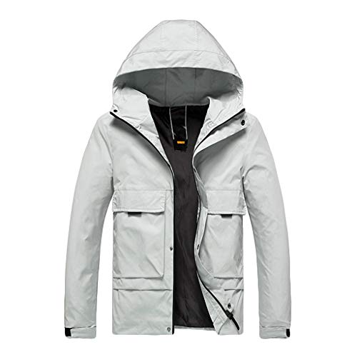 Plot Herren Winterjacke Warm Einfarbig Outdoor Sportjacke Freizeitjacke mit Kapuze Männer Casual Softshell Jacke Übergangsjacke Kapuzenjacke Plot Herren Winterjacke Warm Einfarbig Outdoor Sportjacke Freizeitjacke mit Kapuze Männer Casual Softshell Jacke Übergangsjacke Kapuzenjacke von PLOT-Herren Mantel