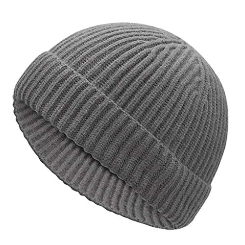 PLOT Mützen für Damen Mützen Hüte Einfarbig Gestrickt Beanie Winter Warme Strickmützen Skimütze Wintermütze Cap Sturmhauben Wollmütze von PLOT