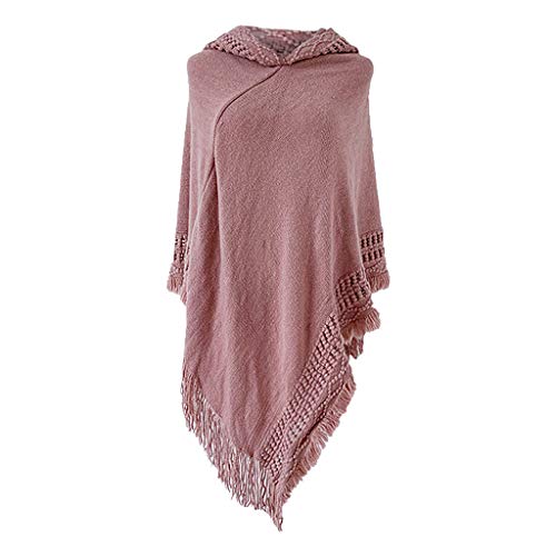 PLOT Schals für Damen Poncho Einfarbig Cape mit Kopftuch Bandana Winterschal Pashminas Umschlagtuch Tücher Stolen Stola Herbstschal Umschlagtücher von PLOT