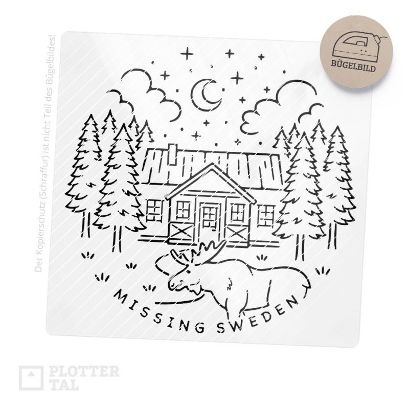 Bügelbild Missing Sweden - Bügeltransfer Für Schweden-Fans Mit Elch | 19 X 19 cm Bügelbild Missing Sweden - Bügeltransfer Für Schweden-Fans Mit Elch | 19 X 19 cm von PLOTTERTAL