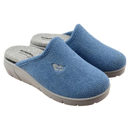 PLUMAFLEX - Hausschuhe mit gepolsterter und herausnehmbarer Innensohle 812333 Synthetik, Jeans, 39 EU PLUMAFLEX - Hausschuhe mit gepolsterter und herausnehmbarer Innensohle 812333 Synthetik, Jeans, 39 EU von PLUMAFLEX