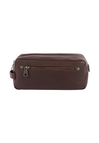 PLUMDALE Herren Kulturtasche für Herren 39828030-PL01, BRAUN, OneSize von PLUMDALE