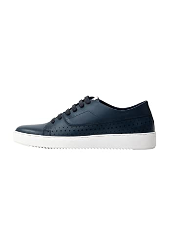 PLUMDALE Herren Sneakers aus Leder, Marine, 44 EU von PLUMDALE