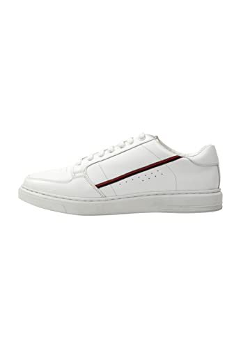 PLUMDALE Herren Sneakers aus Leder, Weiss, 40 EU von PLUMDALE