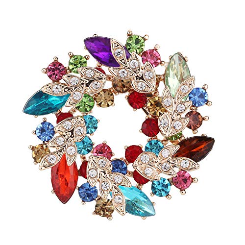 PLUS PO Brosche Anstecknadel Damen Brosche Vintage Broschen für Frauen Frauen Brosche Frauen Broschen Pins Diamant-Brosche Schal-Broschen für Frauen Colored von PLUS PO