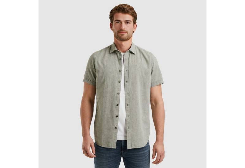 PME LEGEND Kurzarmhemd Short Sleeve Shirt Ctn Linen 2 tone in melierter Optik von PME LEGEND