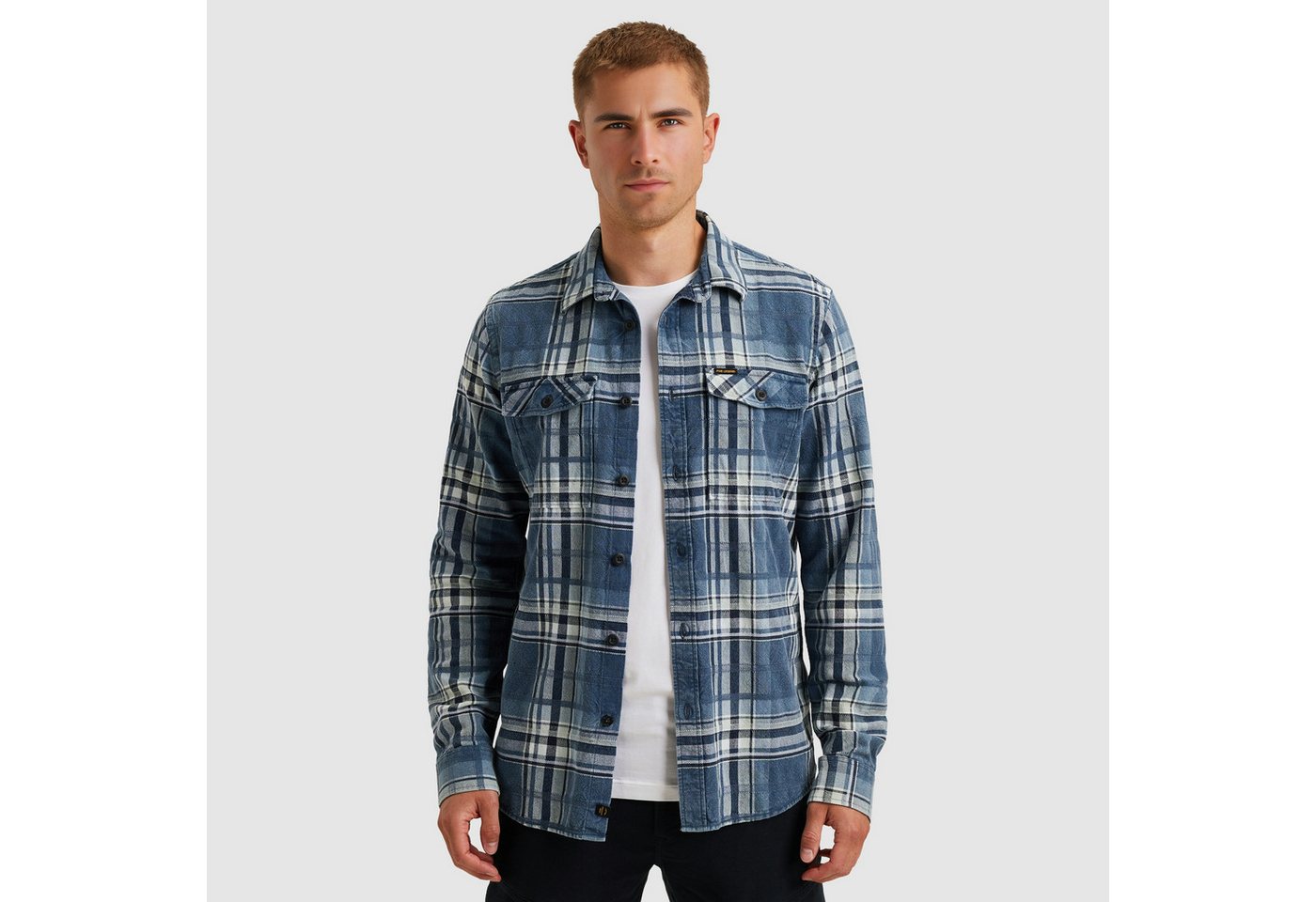 PME LEGEND Langarmhemd mit Karo Muster von PME LEGEND